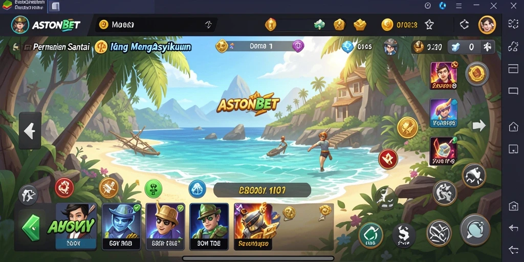 Screenshot gameplay ASTONBET menampilkan suasana seru dan interaktif.