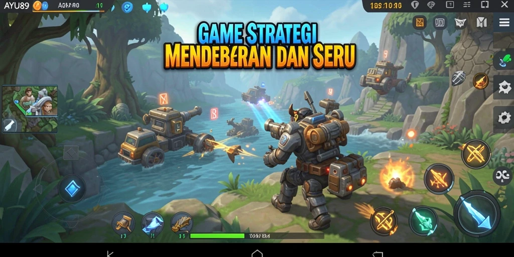 Tampilan permainan strategi yang mendebarkan di AYU89.