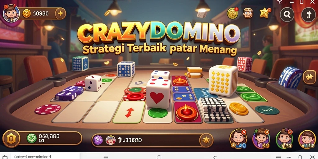 Screenshot menampilkan momen menegangkan dalam gameplay CRAZYDOMINO.