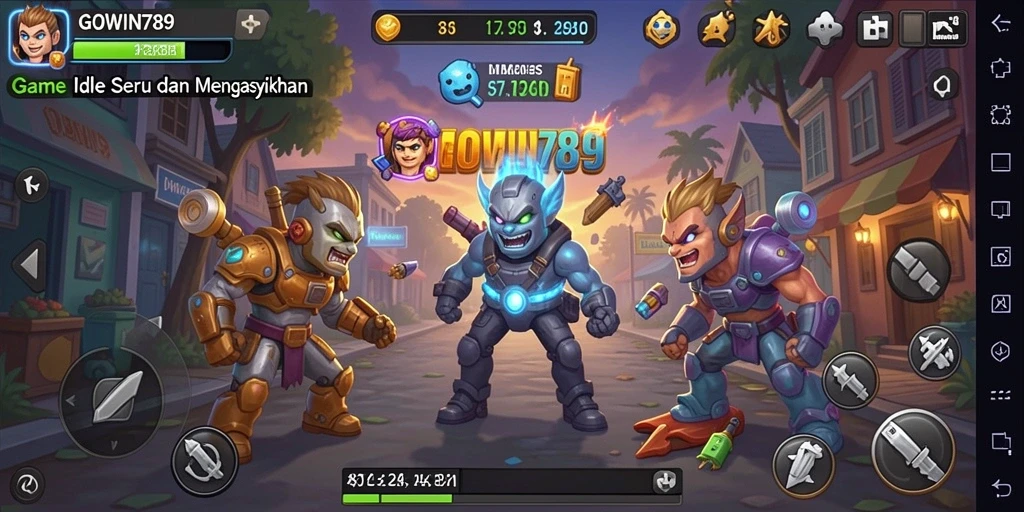 Tangkapan layar utama GOWIN789 menampilkan gameplay yang santai dan seru.