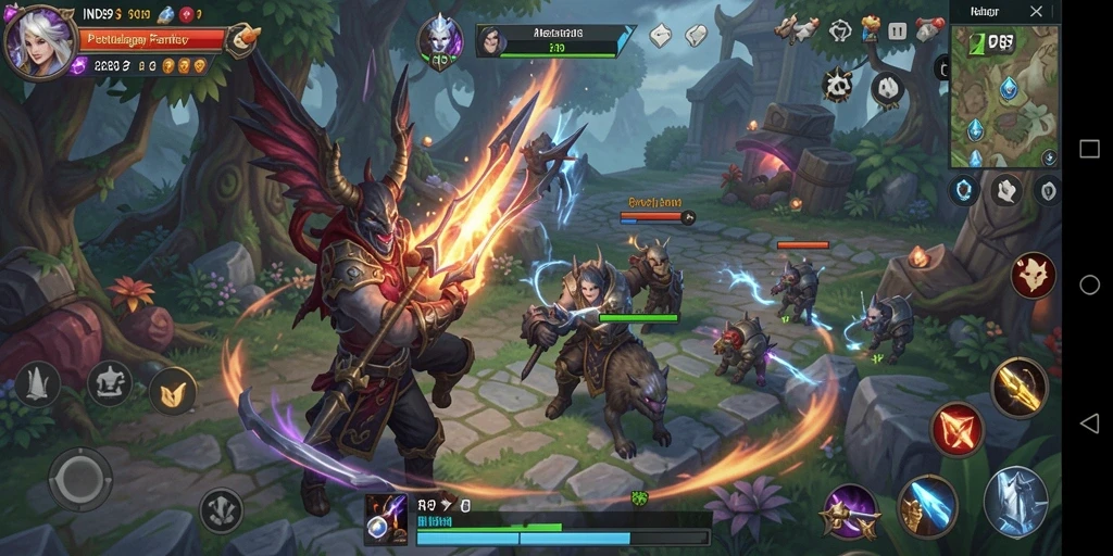 Tampilan screenshot utama IND89 menampilkan aksi seru dalam petualangan RPG.