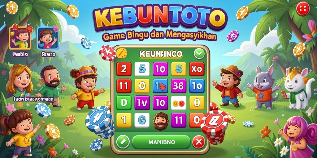 Tangkapan layar KEBUNTOTO menampilkan gameplay Bingo yang menarik.