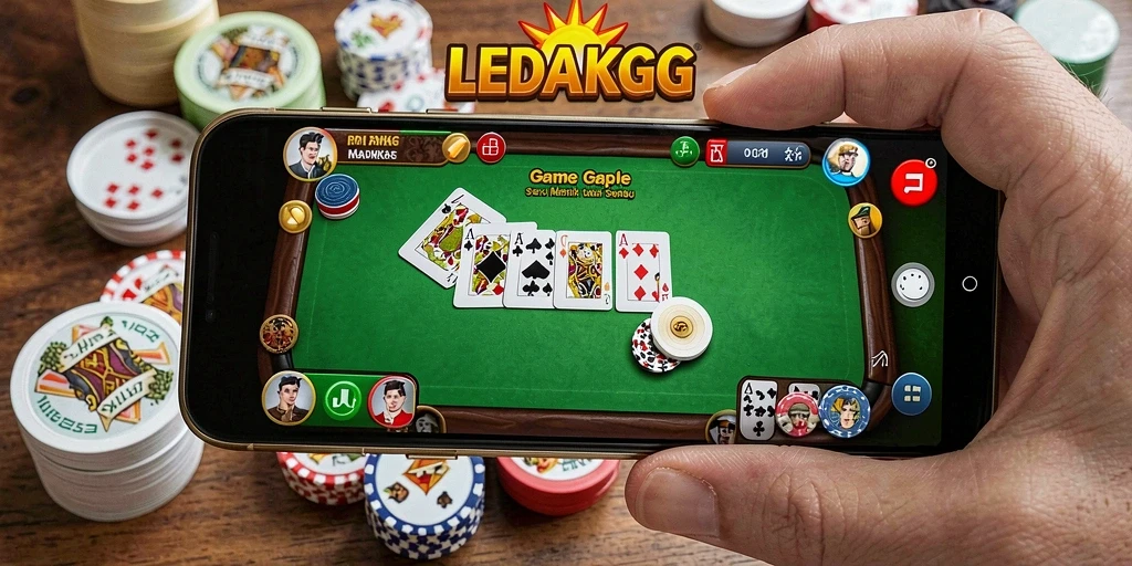 Gameplay seru dan menarik di LEDAGGG, permainan Gaple yang menyenangkan.