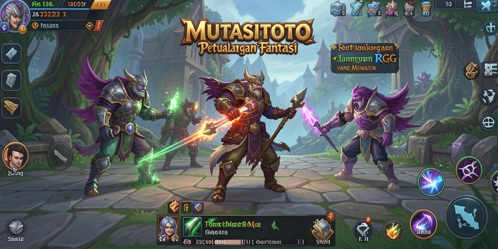 Gameplay RPG yang mendebarkan di MUTASITOTO.
