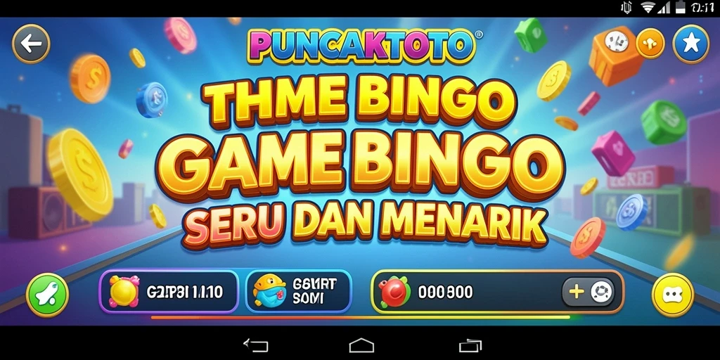 Tangkapan layar utama PUNCAKTOTO menunjukkan gameplay Bingo yang seru.