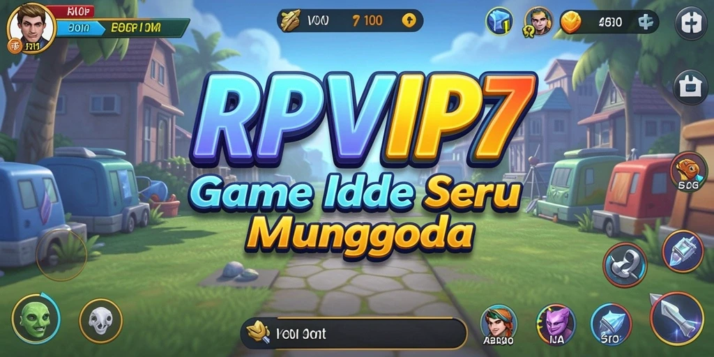 Screenshot RPVIP7 menunjukkan aksi gameplay Idle yang seru dan penuh warna.